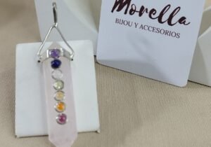 Dije cuarzo rosa /7chakras