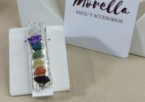 Dije en selenita y 7 Chakras