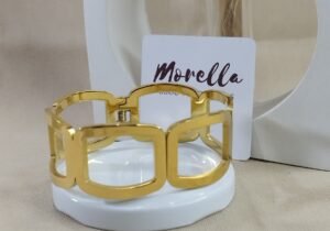 Esclava / brazalete gruesa dorado